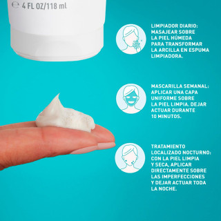 CERAVE LIMPIADOR ARCILLA ESPUMA CONTROL IMPERFECCIONES 118 ML - Facial
