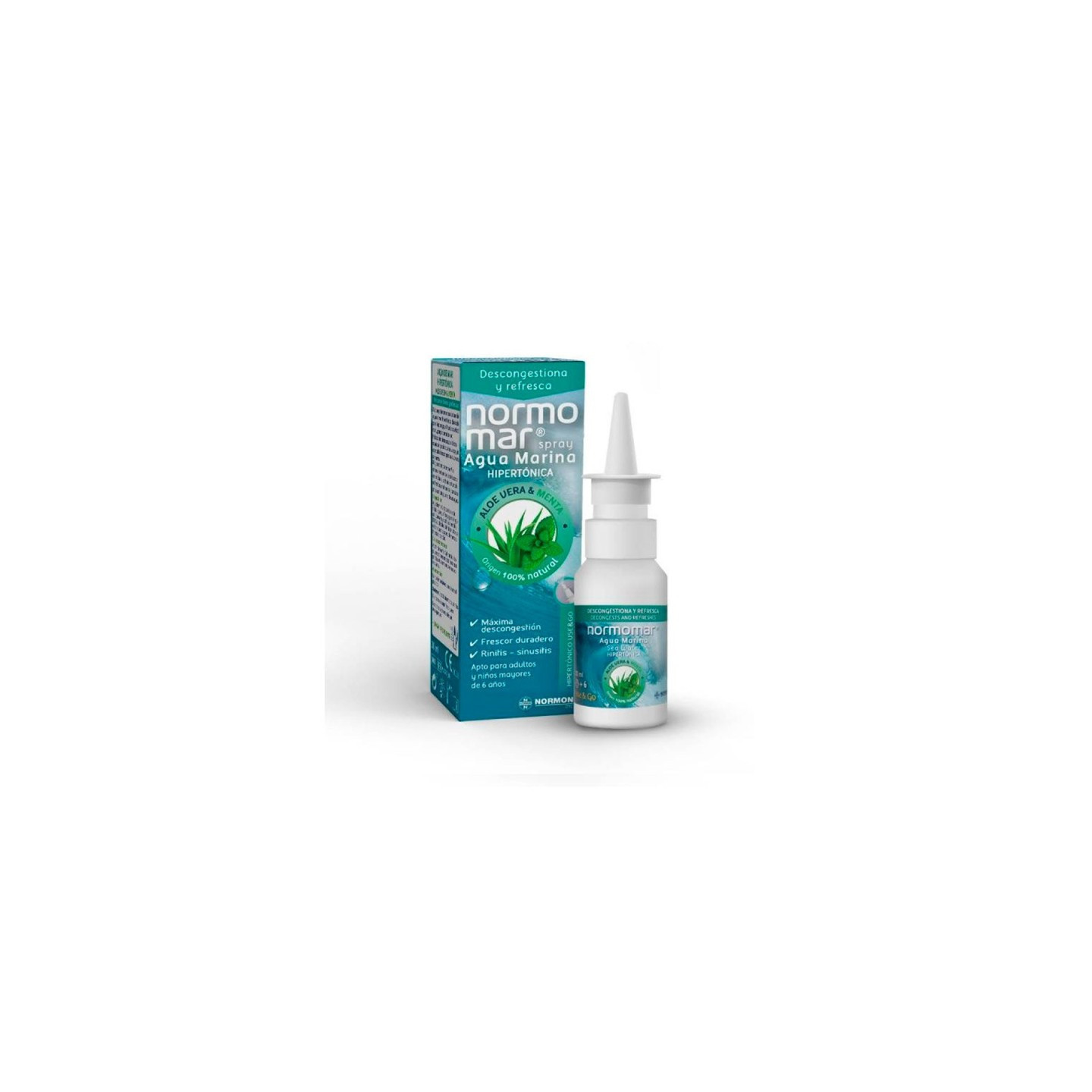 Normomar Descongestivo Use&Go Aloe y Menta 30 ml - Nasal