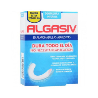 Algasiv Almohadillas Adhesivas Dentadura Inferior 30 unidades - Fijación dental
