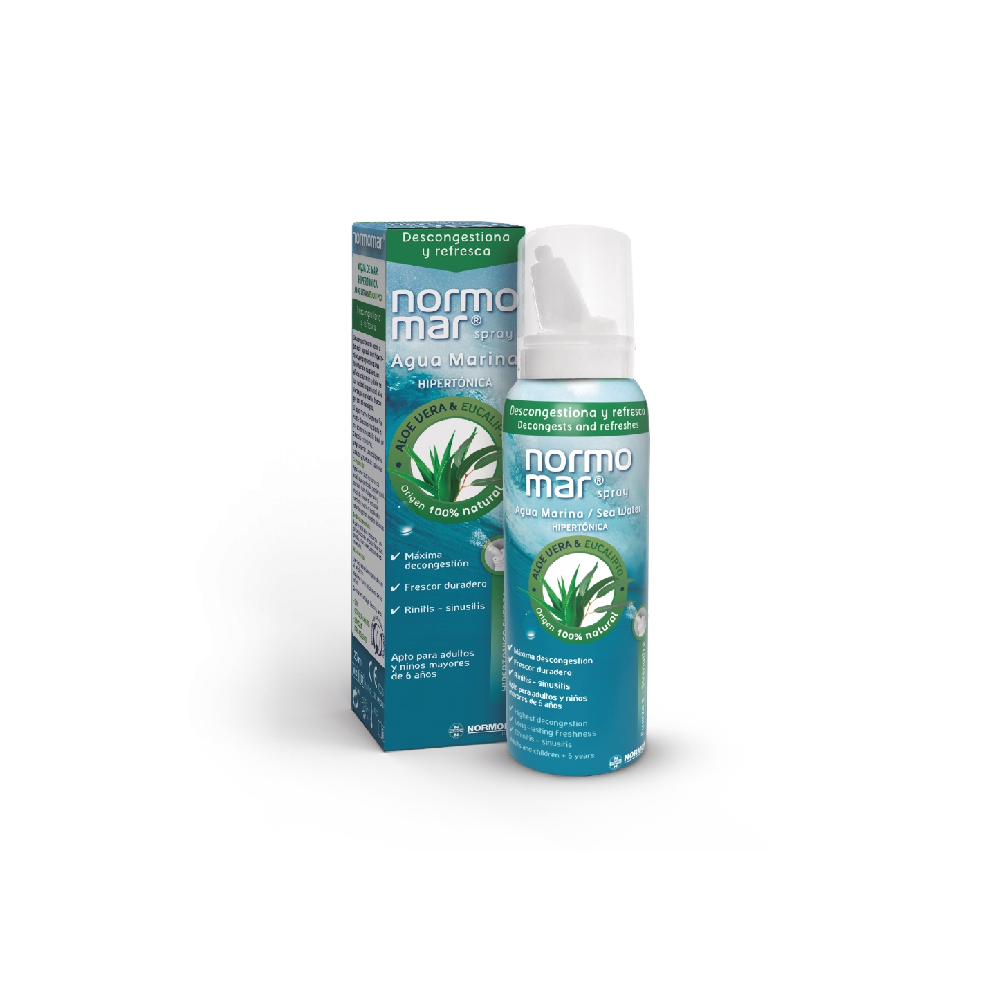 Normomar Descongestivo F2 Aloe y Eucalipto 120 ml - Nasal