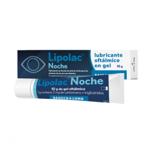 Lipolac Noche Gel Oftálmico 10 g - Limpieza e hidratación ocular