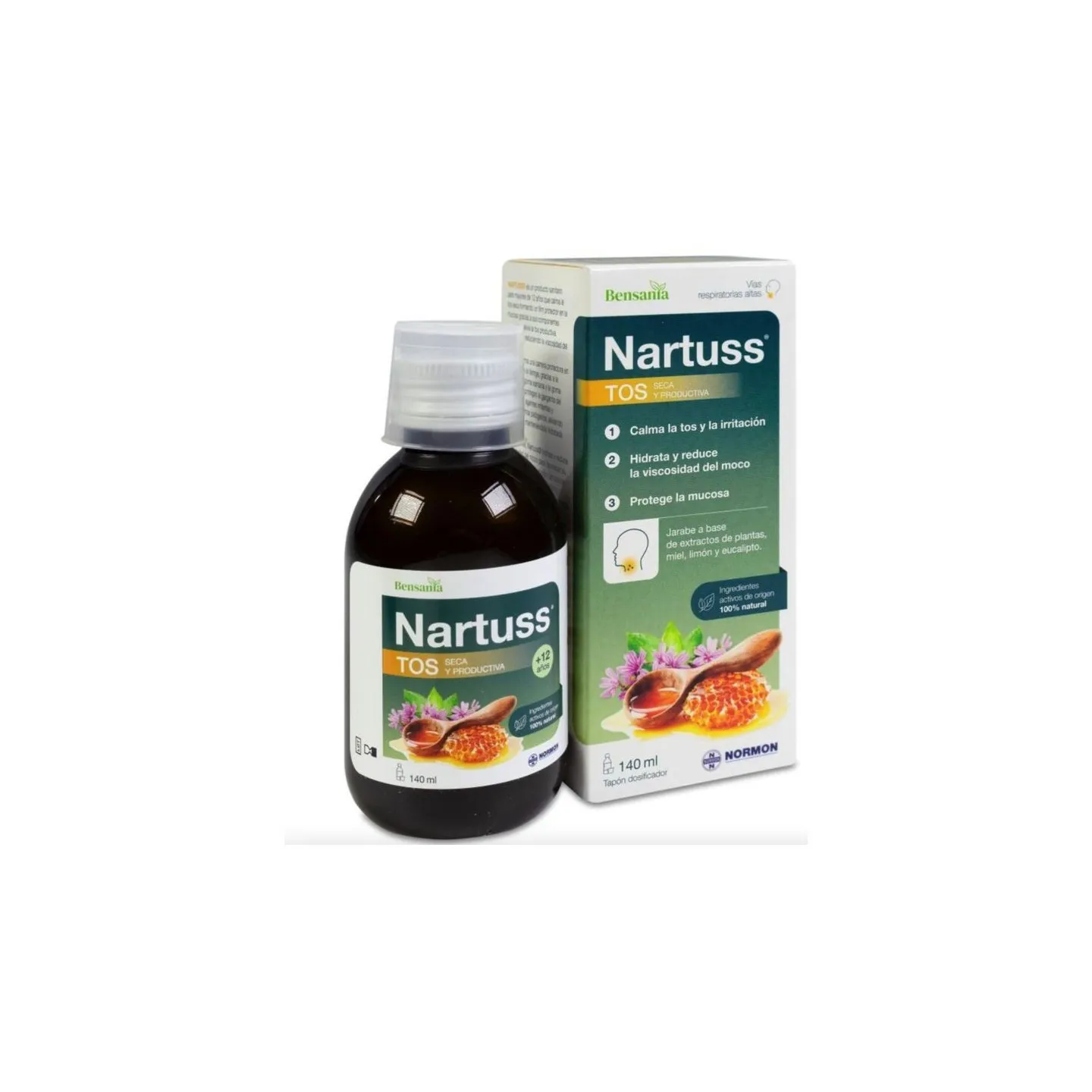 Bensania Nartuss Tos Seca y Productiva 140 ml - Garganta