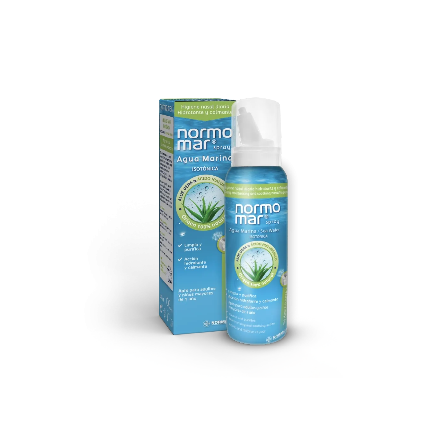 Normomar Aloe Vera y Ácido Hialurónico F1 120 ml - Nasal