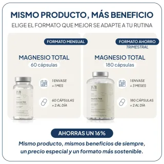 IVB Magnesio Total 180 cápsulas - Magnesio