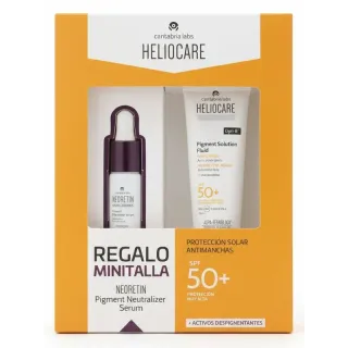 Heliocare Pack Pigment Solution Fluid + Regalo Minitalla Neoretin - Solares