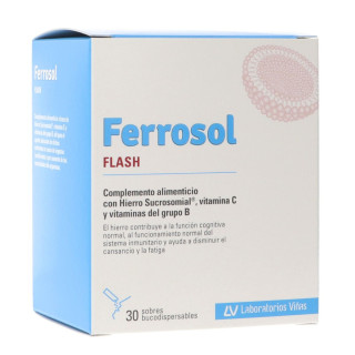 Ferrosol Flash 30 Sobres Bucodispersables - Hierro