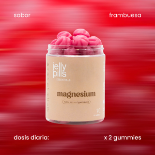 Jelly Pills Magnesium Kids 70 gummies sabor frambuesa - Magnesio