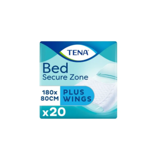 Tena Bed Plus Protector de Cama con Alas 180 x 80 cm 20 unidades - Salvacamas