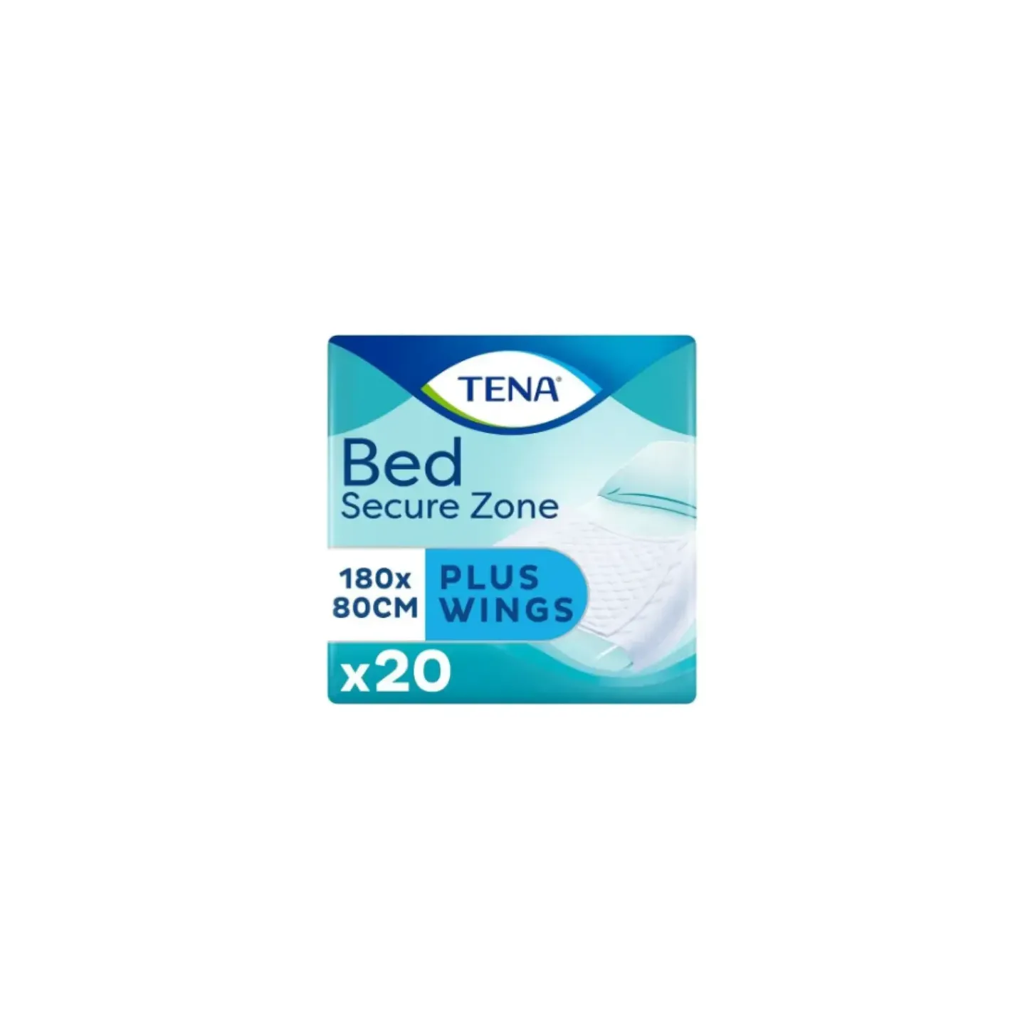 Tena Bed Plus Protector de Cama con Alas 180 x 80 cm 20 unidades - Salvacamas