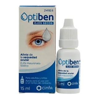 Optiben Ojos Secos Gotas 15 ml - Lágrimas artificiales
