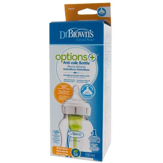 Dr. Brown's Options+ Biberón Anticólico Boca Ancha 330 ml - Biberones