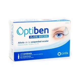 Optiben Ojos Secos 20 monodosis - Lágrimas artificiales