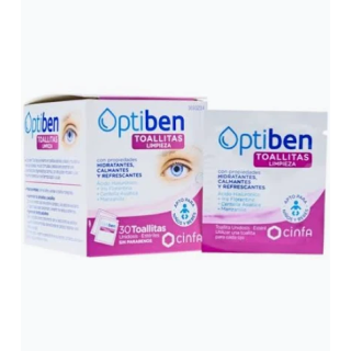Optiben Toallitas Higiene Ocular 30 unidades - Limpieza e hidratación ocular