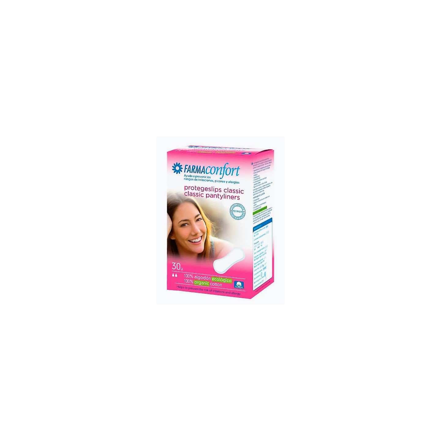 Farmaconfort Protegeslip Anatómico Clásico 30 Unidades - Compresas, salvaslips y tampones