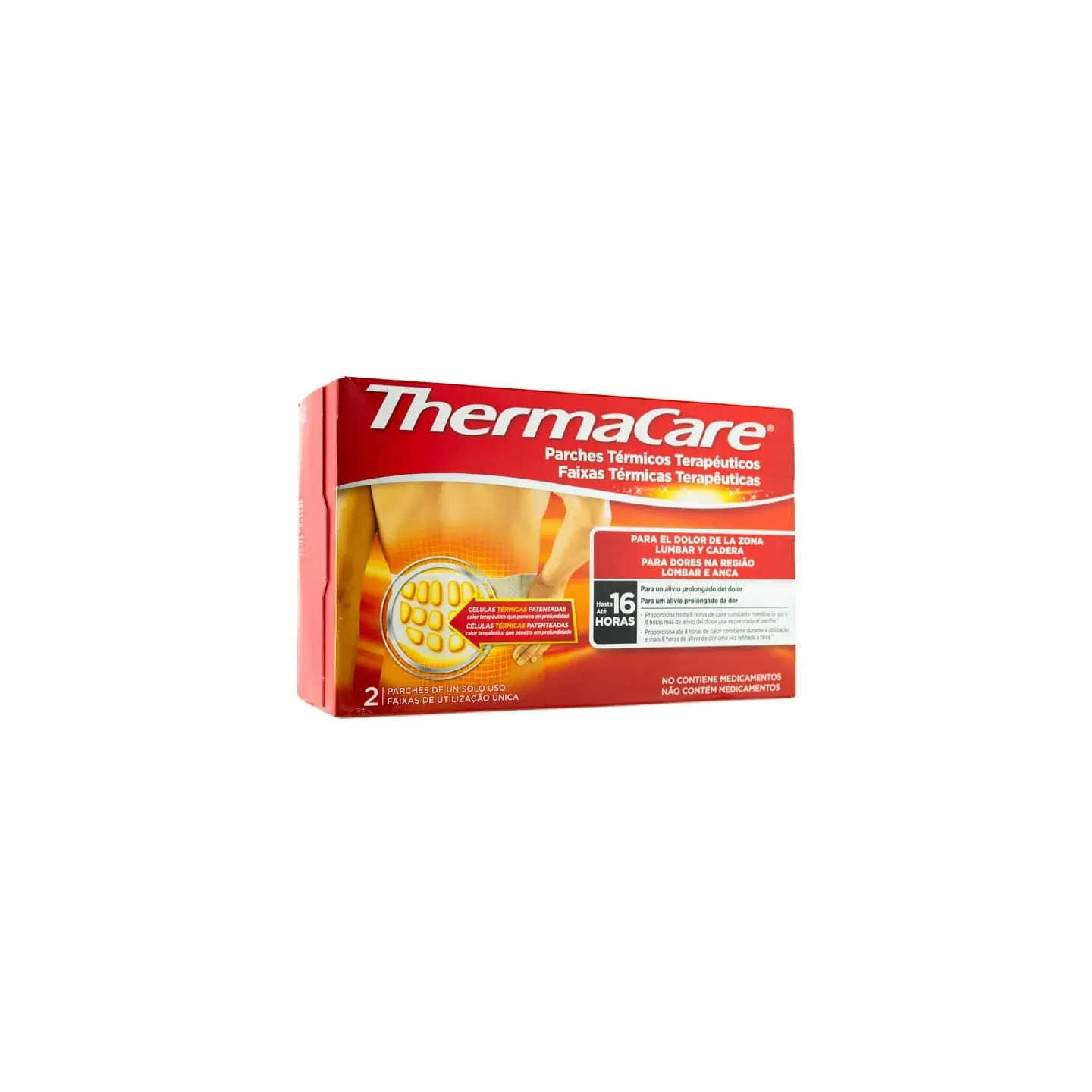 ThermaCare Zona Lumbar y Cadera 2 parches - Botiquín y ortopedia