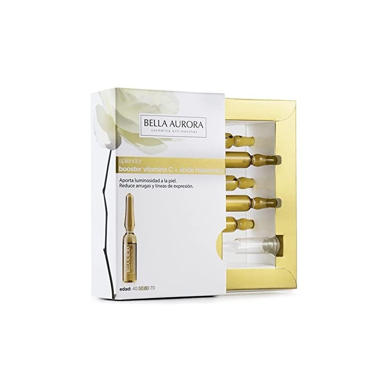 Booster vitamina C + ácido hialurónico 5 ampollas Bella Aurora