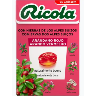 Ricola Arándano Sin Azúcar Caja 50 g - Garganta