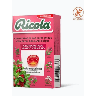 Ricola Arándano Sin Azúcar Caja 50 g - Garganta