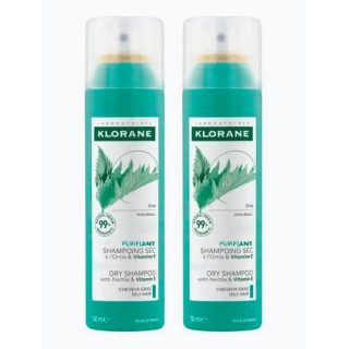 Klorane Champú Seco Ortiga Duplo 2 x 150 ml - Champú