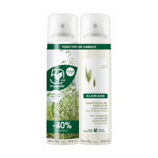 Klorane Champú Seco Avena Duplo 2 x 150 ml - Champú