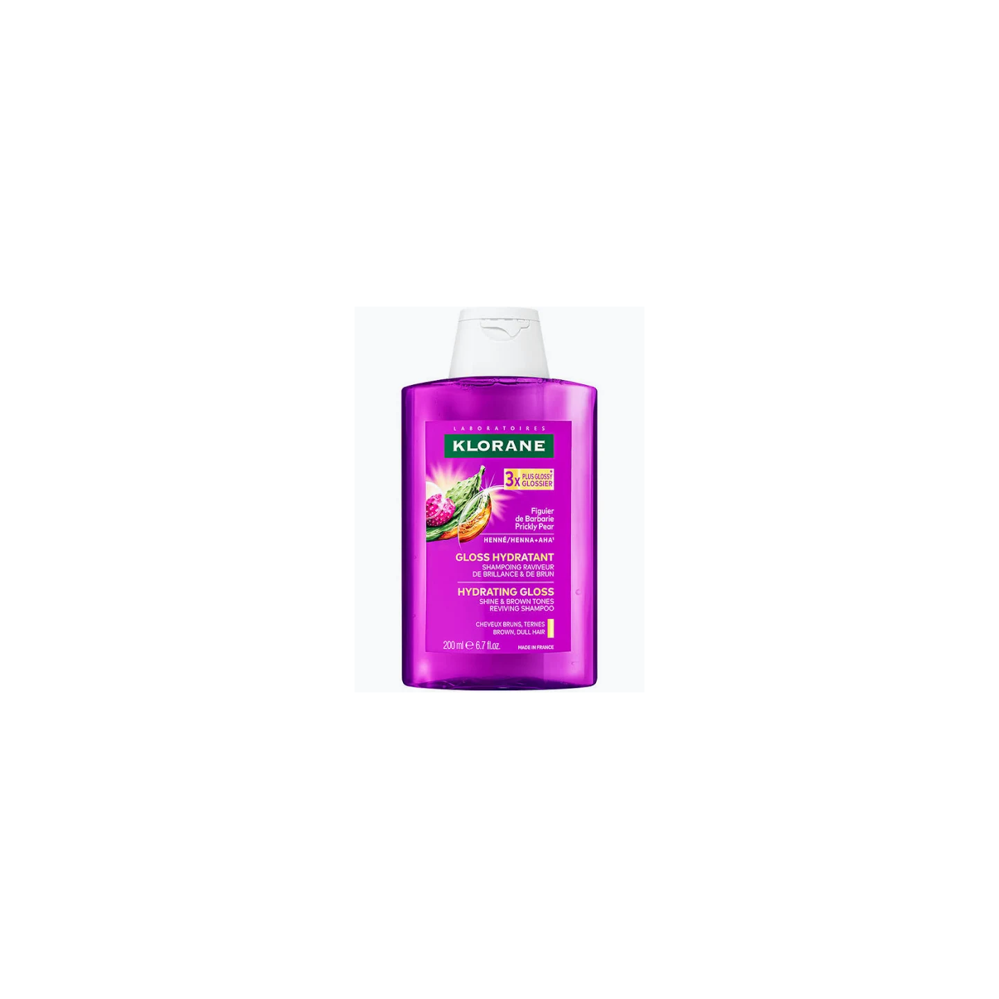 Klorane Gloss Champú Brillo y Tonos Castaños 200 ml - Champú