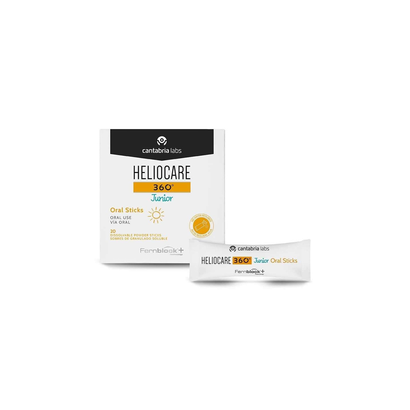 Heliocare 360º Junior Oral Sticks 20 sobres