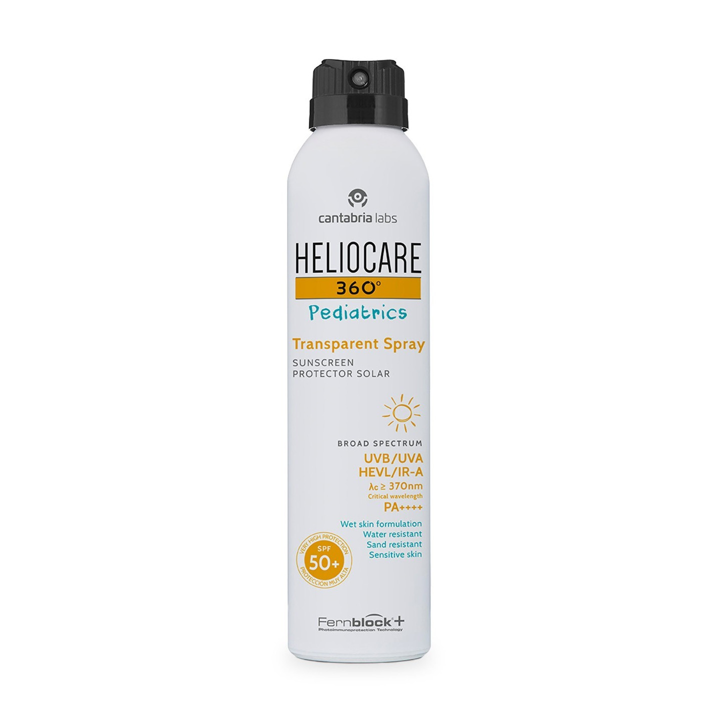 Heliocare 360º Pediatrics Transparent Spray fotoprotector SPF 50+ 200 ml