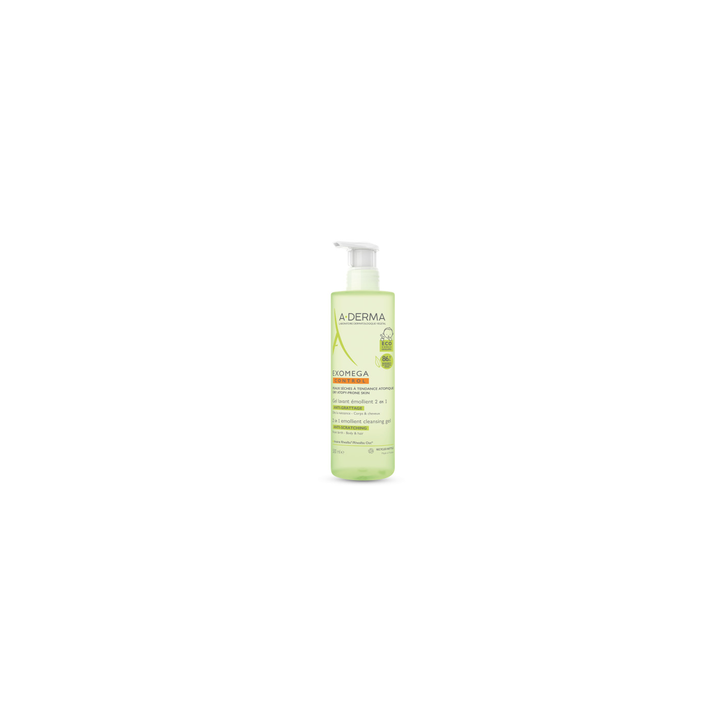 Exomega gel limpiador 2 en 1 cuerpo y cara 500 ml
