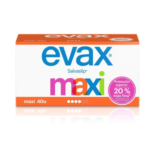 Evax Salvaslips maxi 40 unidades - Compresas, salvaslips y tampones | STG Farma