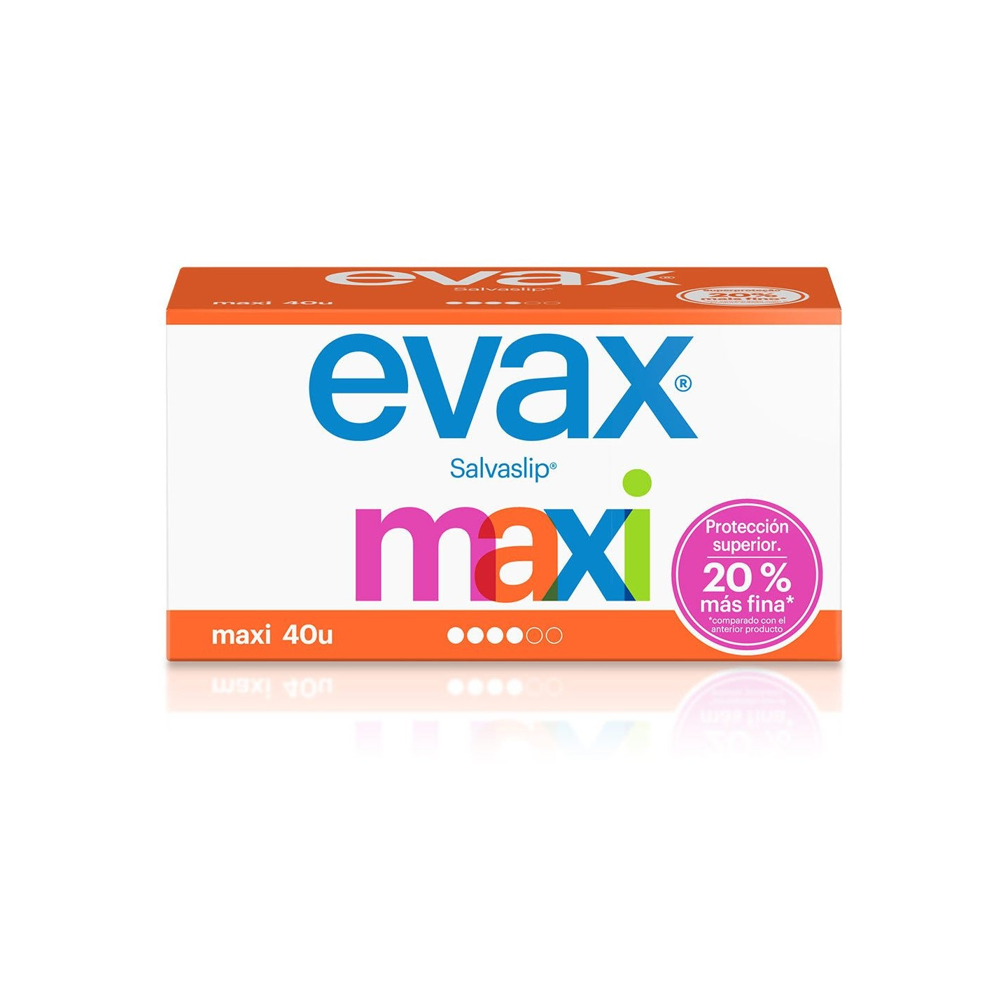 Evax Salvaslips maxi 40 unidades - Compresas, salvaslips y tampones | STG Farma