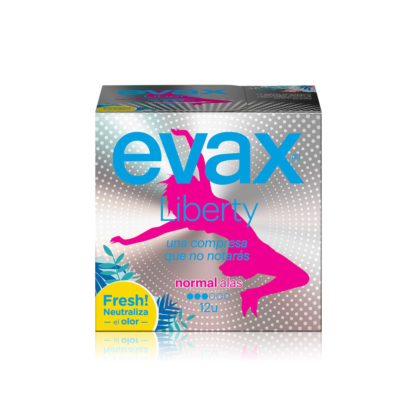 Compresas Evax Liberty normal con alas 12 unidades - Compresas, salvaslips y tampones | STG Farma