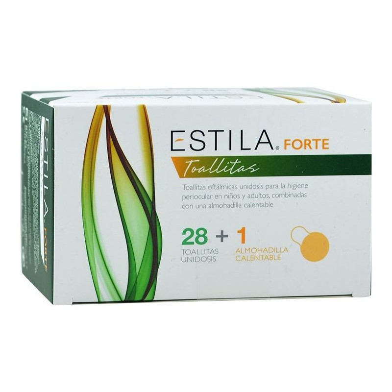 Toallitas Estila Forte 28 unidades + 1 almohadilla calentable