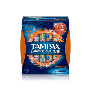 Tampax Compak Pearl Super Plus 18 tampones - Compresas, salvaslips y tampones | STG Farma