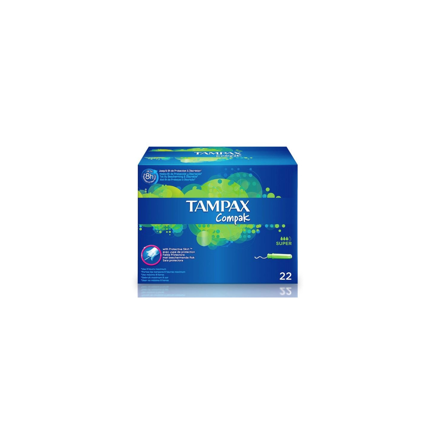Tampax Compak Super 22 tampones - Compresas, salvaslips y tampones | STG Farma