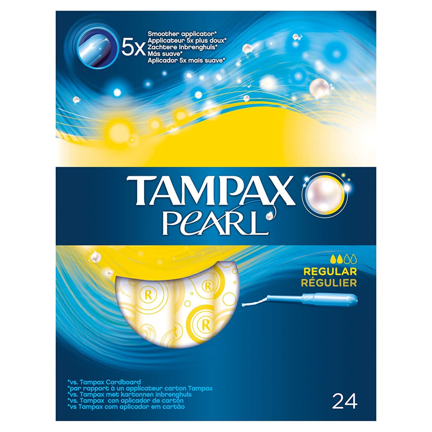 Tampax Pearl Regular 24 tampones - Compresas, salvaslips y tampones | STG Farma