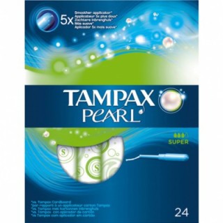Tampax Pearl Super 24 tampones - Compresas, salvaslips y tampones | STG Farma