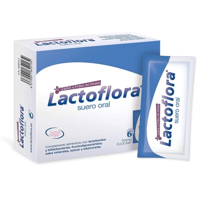 Lactoflora suero oral frutos del bosque 6 sobres