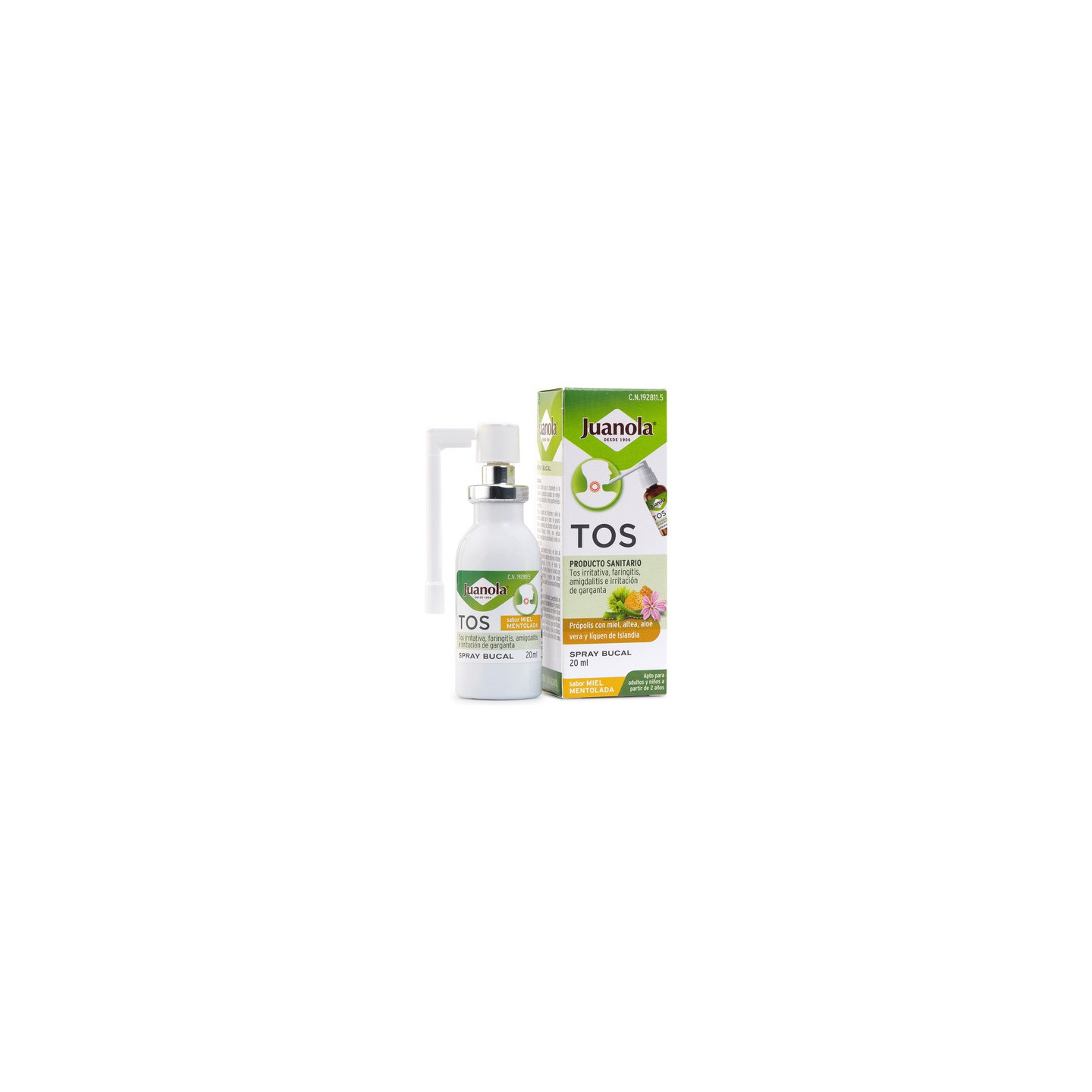 Juanola Spray bucal tos 20 ml - Garganta | STG Farma