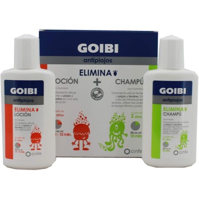 Goibi Kit Antipiojos Champú, Loción y Lendrera