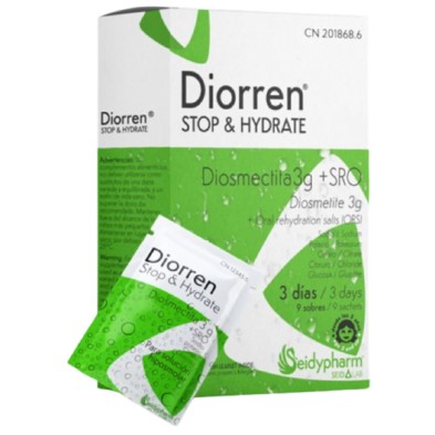 Diorren stop & hydrate 9 sobres