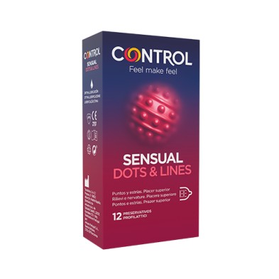 Control Sensual dots & lines 12 unidades