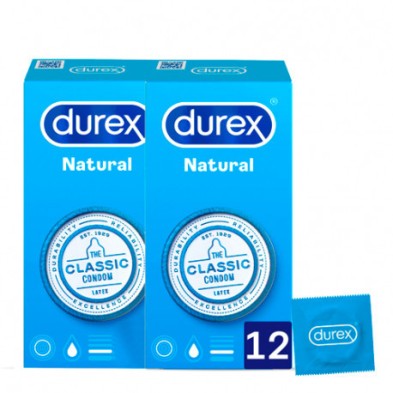 Durex Natural Plus duplo 12 unidades