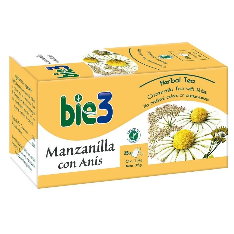 Bio3 Manzanilla con Anís 25 bolsitas