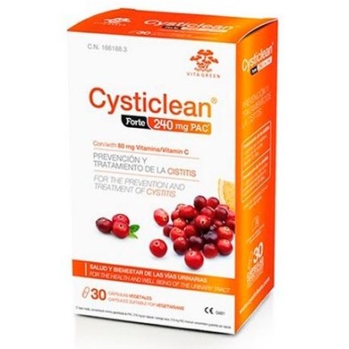 Cysticlean Forte 240 mg PAC + Vit C 60 cápsulas