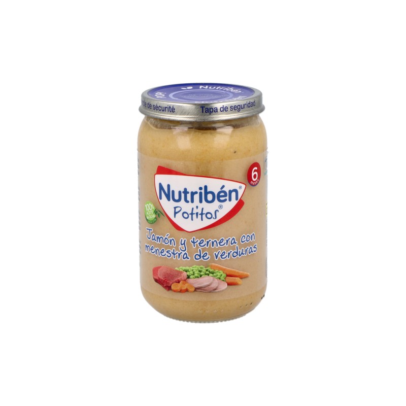 Nutriben Potito Jamón y Ternera con Menestra de Verduras