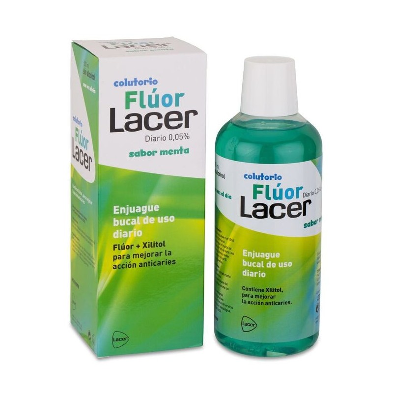 Colutorio Lacer junior diario sabor menta 500 ml