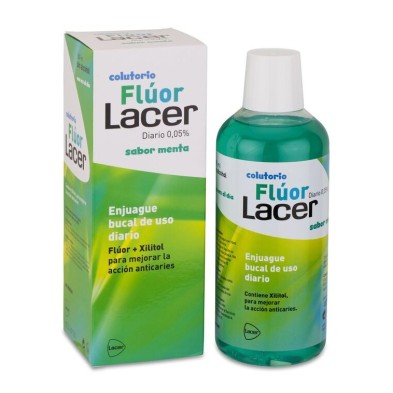 Colutorio Lacer junior diario sabor menta 500 ml