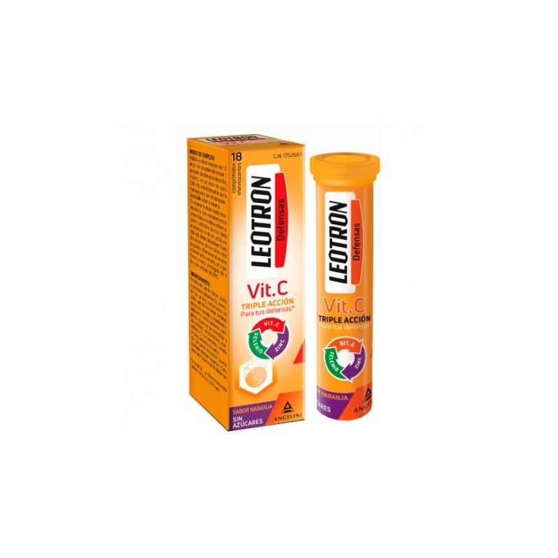 Leotron vitamina C 18 comprimidos efervescentes