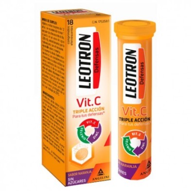 Leotron vitamina C 18 comprimidos efervescentes