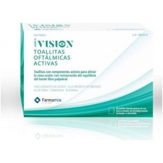 iVision Toallitas Oftálmicas 20 unidades - Limpieza e hidratación ocular | STG Farma